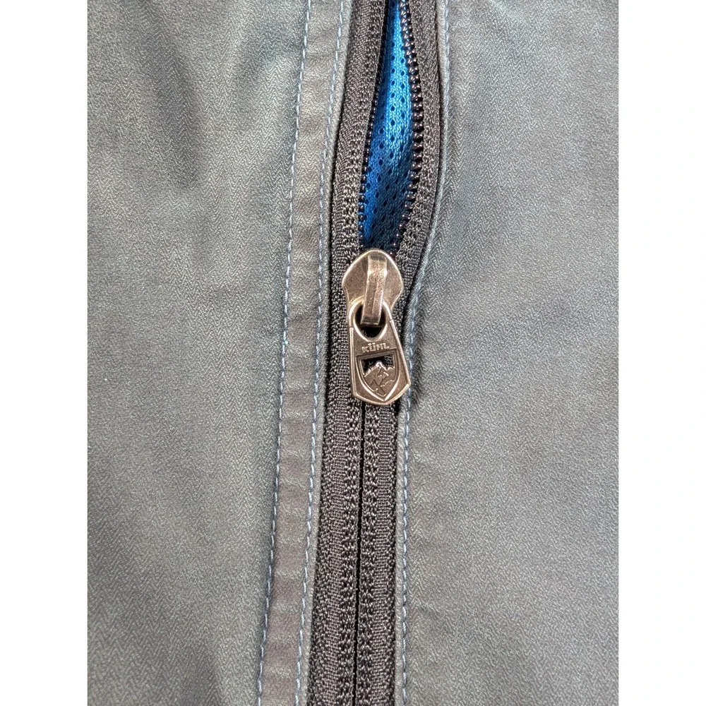 Kuhl Mens Cargo Shorts Size 40 Charcoal Gray Blue Stitching Patina Outdoor Gorp